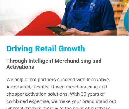 A new homepage designed to align with the company’s brand guidelines.