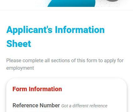 A simplified first step form to increase applicant engagement by requesting only key details