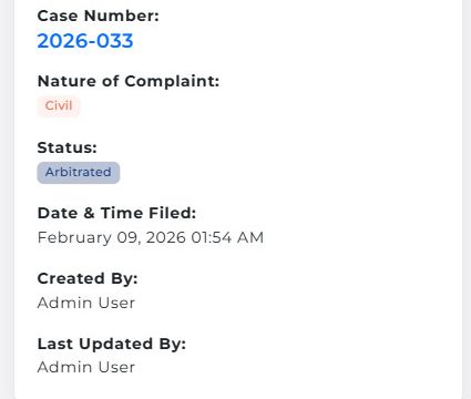 A detailed case summary screen presenting all relevant case information, including attached files and supporting documents, for quick reference and review.
